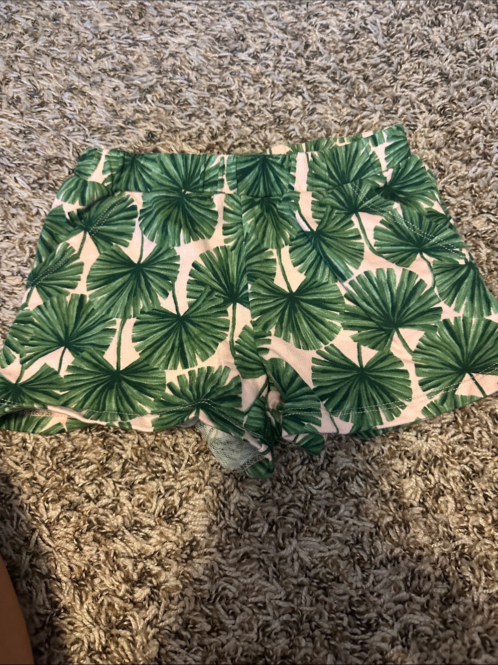 Janie and Jack Tropical Palm Print girls Shorts - Green size 3